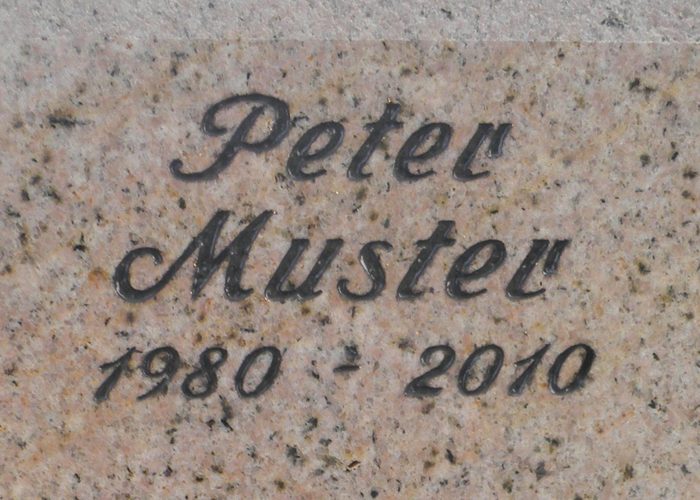 Schriften – Beispiel 8, Lentia Marmor