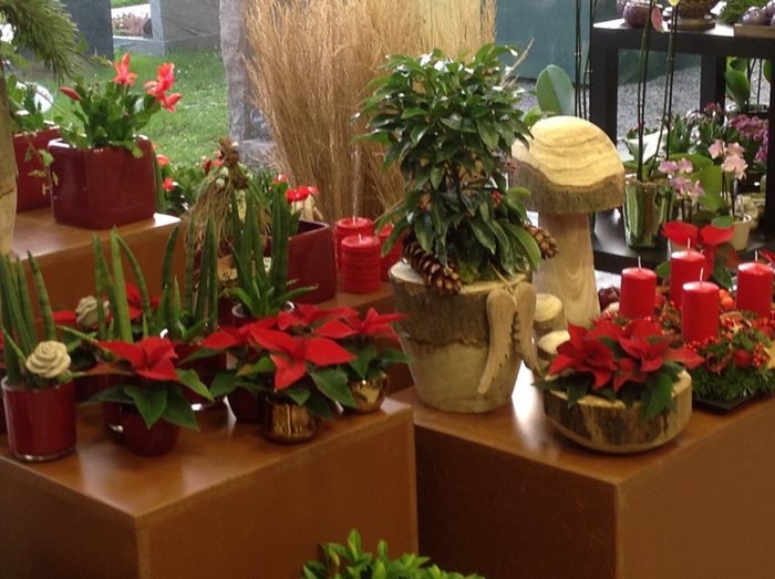 Weihnachtsgestecke – Beispiel 13, Lentia Marmor