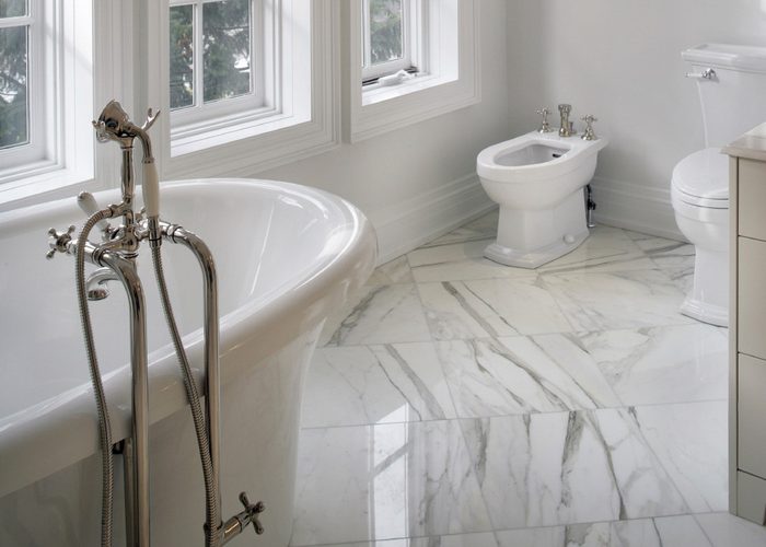 Badezimmer – Beispiel 2, Lentia Marmor