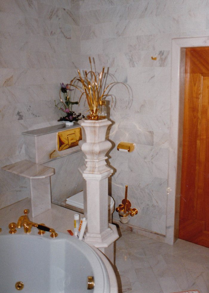 Badezimmer – Beispiel 10, Lentia Marmor